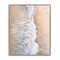 Stupell Industries Neutral Coast Wave Crash Framed Giclee Wall Art Design by Petal Prints Design